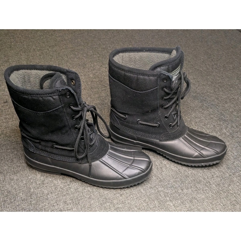 Gh Bass Womens Bernice Faux Fur Waterproof Black Rubber Snow Duck Boots  Sz 10M